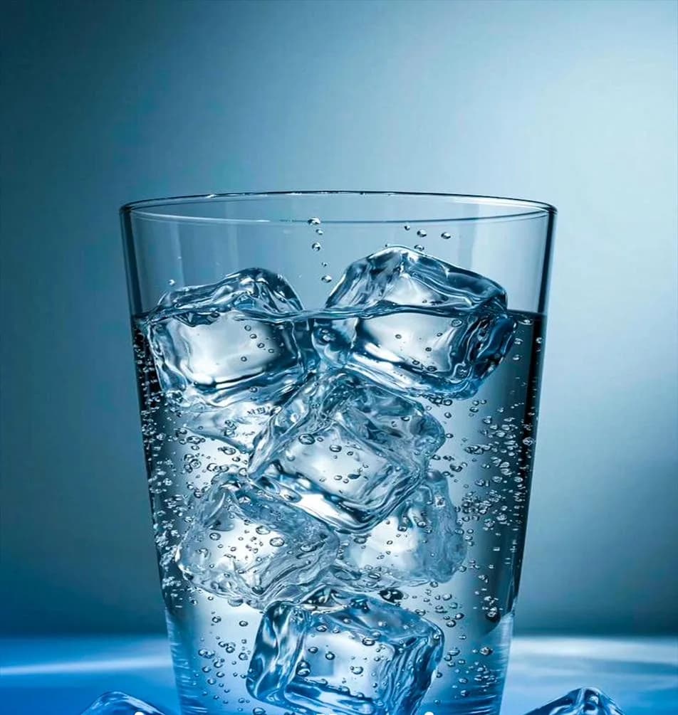 Стакан воды со льдом